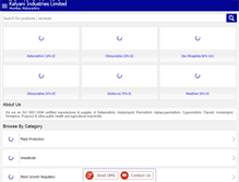 Tablet Screenshot of kalyaniind.com